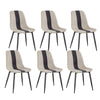 Mondeer Dining Chairs Set 2/4/6 Fabric Upholstered Seat Metal Legs Dining Room