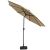 Large Garden Patio Parasol 300cm Tilting Umbrella Sun Shade with Crank Handle