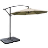 3M Banana Cantilever Umbrella Garden Parasol Sun Shade Patio Hanging Tilt Crank
