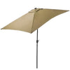 2x3M Garden Parasol Rectangle Umbrella Sun Shade Outdoor Patio Beach Crank Tilt