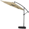 Sun Parasol Garden Sun Shade Umbrella Patio Outdoor Banana Parasol with Base Kit