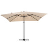 XL 3x3m Square Banana Parasol Outdoor Garden Patio Cantilever Hanging Umbrella