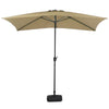 2x3M Garden Parasol Rectangle Umbrella Sun Shade Outdoor Patio Beach Crank Tilt