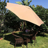 Large Garden Parasol 3M 2.7M Outdoor Patio Umbrella Sun Shade Canopy Tilt Crank