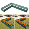 Galvanized Steel Raised Garden Bed Metal Patio Backyard Flower Vegetable Planter