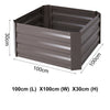 Steel Raised Plant Bed Garden Flower Planter Vegetable Box Planting Grow Bag NEW