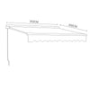 Garden Retractable Awning Manual Patio Canopy SunShade Shelter Outdoor Porch2-4M