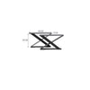 2PC Industrial Metal Steel Table Legs Cross X Frame for Dining/Bench/Office/Desk