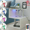 LED Coffee Table Desk Foldable Living Room Lift Up Hidden Storage Bottom Shelf