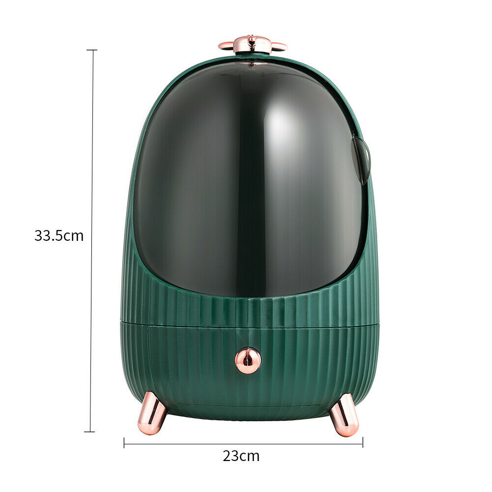 Large Cosmetic Organizer Make-up Holder Jewelry Storage Drawer Case w/ LED Light