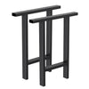 2x Heavy Duty Metal/Black Table Leg Bench Coffee Table Furniture Feet Industrial