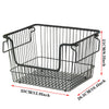 Kitchen Fruit Vegetable Basket Stackable Storage Metal Rack Bathroom Organizer