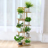 Tall Bamboo Wood Plant Stand Corner Plant Shelf Plant Table Display Railing Yard