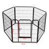 Large 6/8Panel Pet Dog Cat Playpen Tent Heavy Duty Fence Kennel Cage Crate Fence
