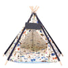 Large Pet Teepee Bed Cat/Kitten/Dog/Puppy Igloo Play Tent Tipi House Cushion Mat