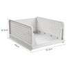 Detachable Wardrobe Drawer Cabinet Organizer Stackable Clothes Storage Box White