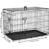Dog Cage Puppy Pet Crate Carrier - Small Medium Large S M L XL XXL Metal
