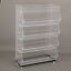 60/90CM Stackable Wire Storage Bin Rack Veg Fruit Snack Basket For Retail Shop