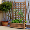 Exquisite Wooden Garden Planter Raised Bed Herb Strawberry Climbing Flower Box