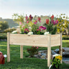 Exquisite Wooden Garden Planter Raised Bed Herb Strawberry Climbing Flower Box