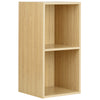 Oak Vinyl Lp Music Record Storage Box Cube 12" Case Dj Studio Cabinet
