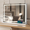Hollywood Vanity Make Up Mirror with Lights 18-LED Tabletop Wall Metal 80x62cm