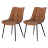 2/4/6x Dining Chairs w/ Backrest Faux Leather Kitchen Chairs Restaurant Lounge