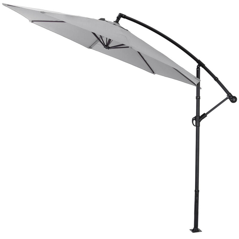 Sun Parasol Garden Sun Shade Umbrella Patio Outdoor Banana Parasol with Base Kit
