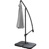 3M Banana Cantilever Umbrella Garden Parasol Sun Shade Patio Hanging Tilt Crank