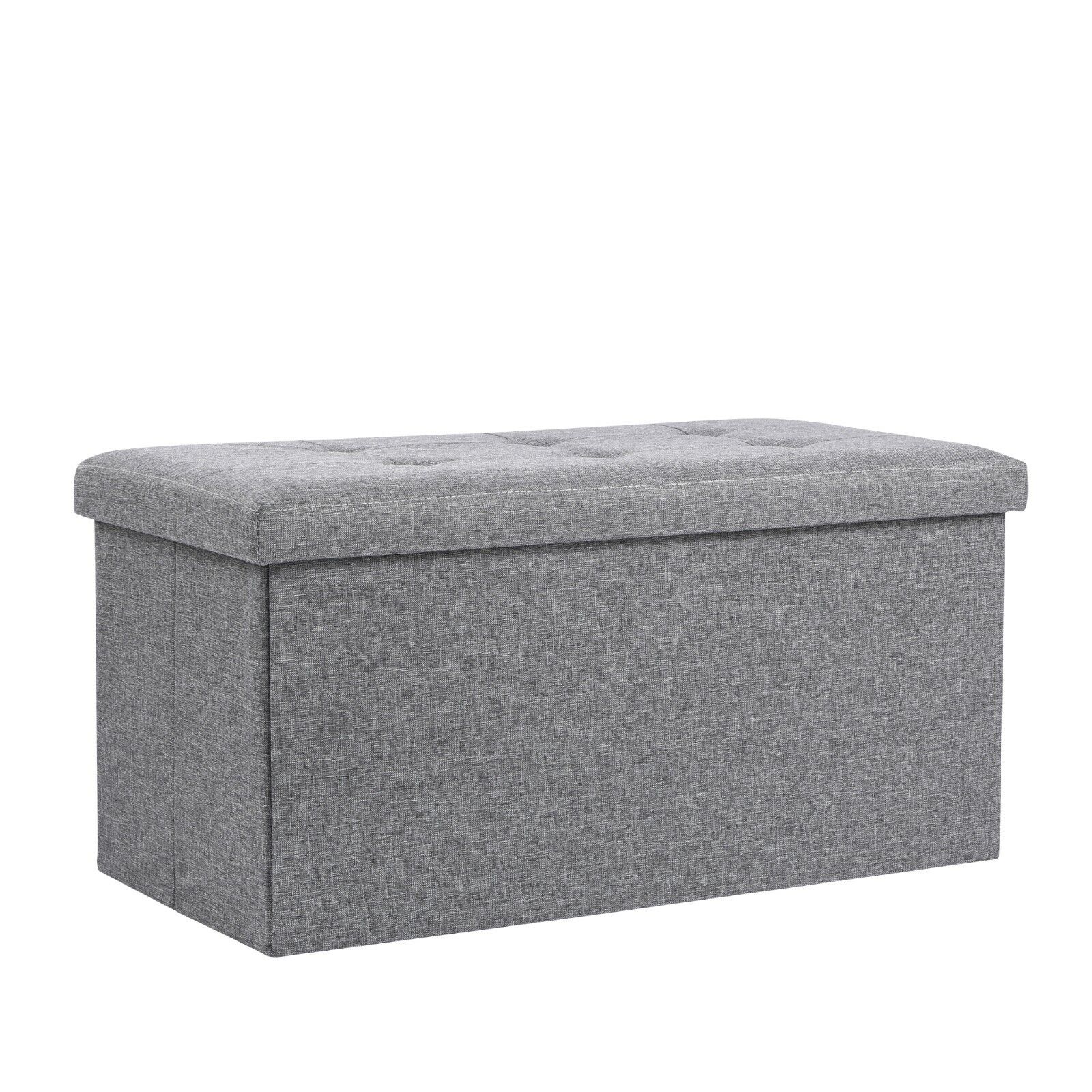 Ottoman Storage Seat Stool Trunk Toy Chest Bedding or Blanket Box Folding Bench