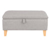 49cm 71cm Ottoman Storage Footstool Pouffe Bench Chair Chest Bedding Box Fabric