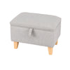 49cm 71cm Ottoman Storage Footstool Pouffe Bench Chair Chest Bedding Box Fabric