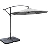 Sun Parasol Garden Sun Shade Umbrella Patio Outdoor Banana Parasol with Base Kit