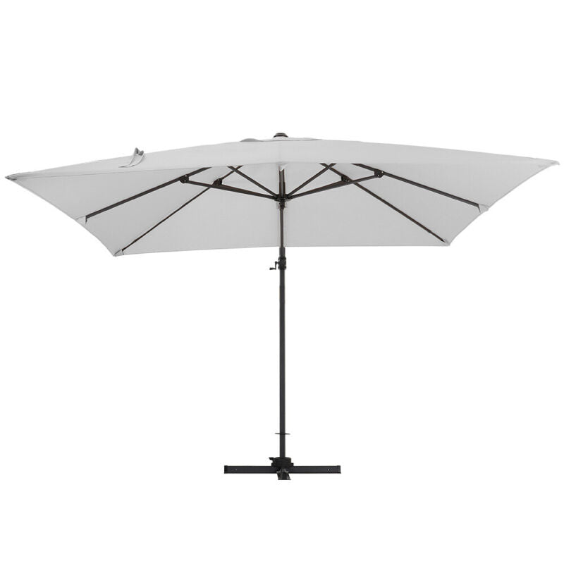 XL 3x3m Square Banana Parasol Outdoor Garden Patio Cantilever Hanging Umbrella