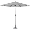 3M Outdoor Garden Parasol Patio Beach Sun Shade Round Umbrella Canopy Crank Tilt