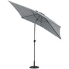 3m Rectangle Garden Banana Sun Parasol Patio Sun Shade Umbrellas Tilt Crank Kits