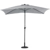 2m x 3m Garden Umbrella Canopy Outdoor Patio Rectangle Parasol Sun Shade Shelter