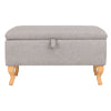 49cm 71cm Ottoman Storage Footstool Pouffe Bench Chair Chest Bedding Box Fabric