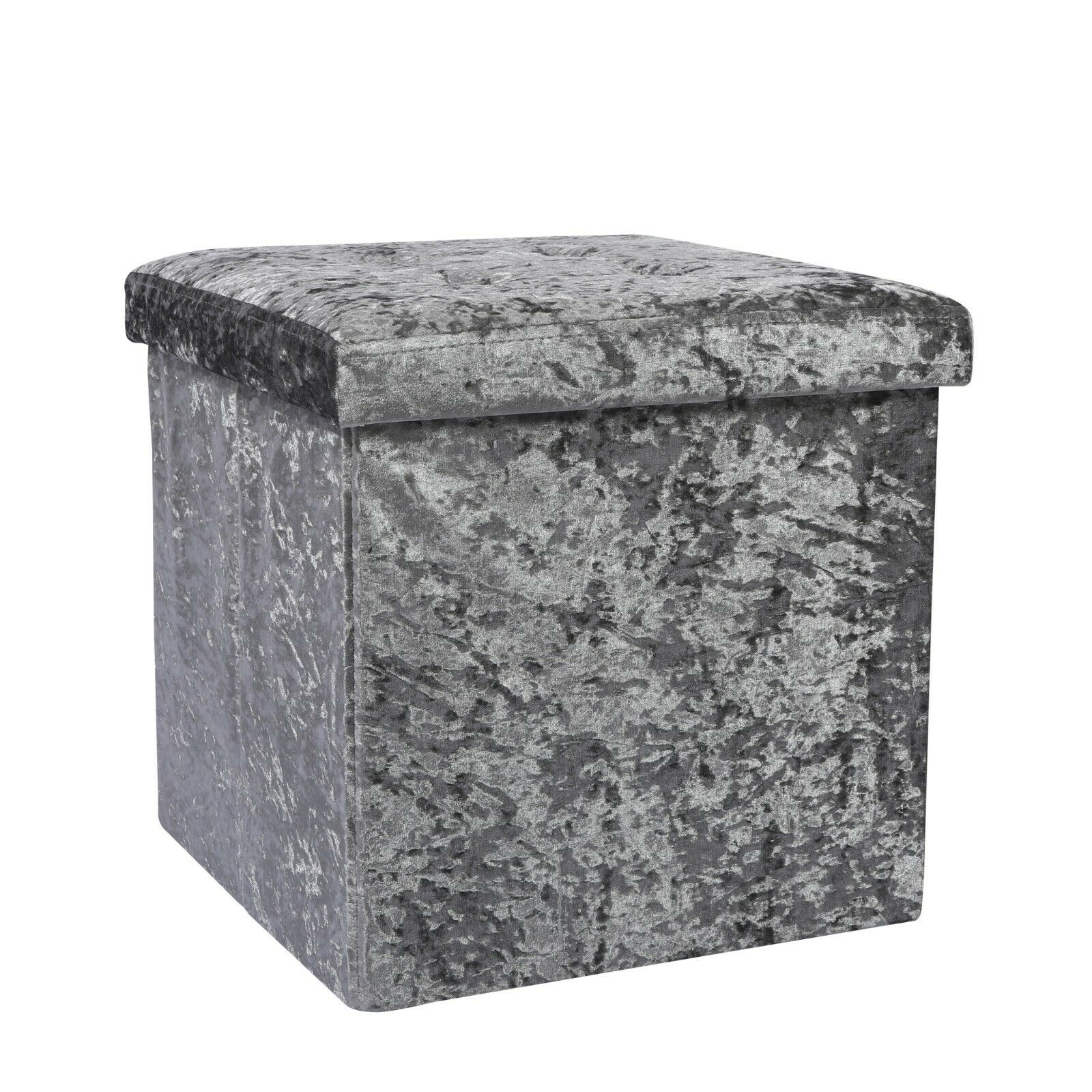 Ottoman Storage Seat Stool Trunk Toy Chest Bedding or Blanket Box Folding Bench