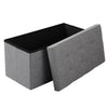 Folding Large Ottoman Storage Box Seat Stool Bench Linen Pouffe Footstool Home