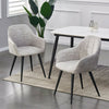 Set of 2 Faux Matte Suede Leather Dining Chairs Accent home & restaurants Adrian