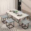 5-in-1 Stool Set Nested Stools Sofa Footstool Cube Combination Dining Chair Seat