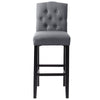 1/2X Bar Stools Velvet Breakfast Chair Kitchen High Counter Stool Pub Restaurant