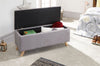 SECRETO OTTOMAN STORAGE UNIT BLANKET BOX HOPSACK FABRIC BENCH SEAT STOOL