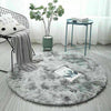 Circular Shaggy Fluffy Warm Rugs Non Slip Washable Floor Small Round Home Mats
