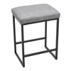 Breakfast Bar Stool Industrial Kitchen Counter Barstool PU Leather Padded Seat