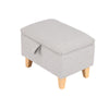 Fabric Storage Stool Ottoman Living Room Footstool With Square/Queen Anne Legs