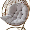 Swing Hanging Egg Rattan Chair Seat Tufted Round Mats Garden Patio Cushion Cover