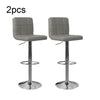 2x Breakfast Bar Stools Cushioned Seat Swivel Gas Lift Foot Rest Kitchen Counter
