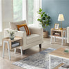 Industrial Side End Table Stackable Bedside Table Storage Nightstand for Bedroom